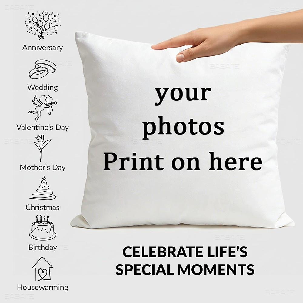 Home Textiles Photos - Capa de Almofada Personalizada com Foto,