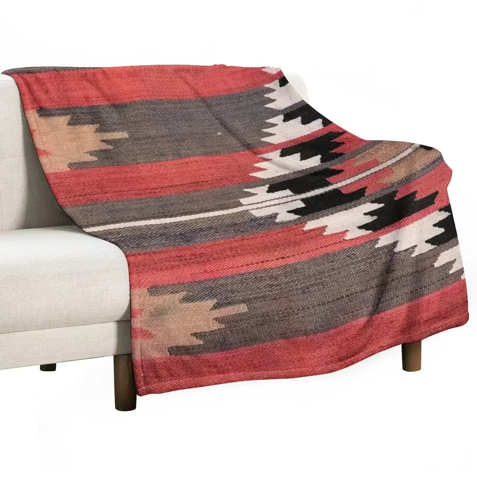 Luxury Home Textiles Usa - Manta Geométrica Vintage Turca Kilim, Tecido
