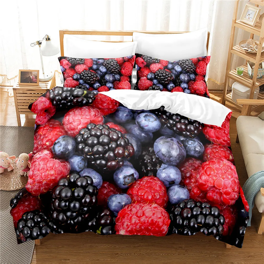 Home Textiles Design - Ropa cama 3d impressão bayberry, lichia,