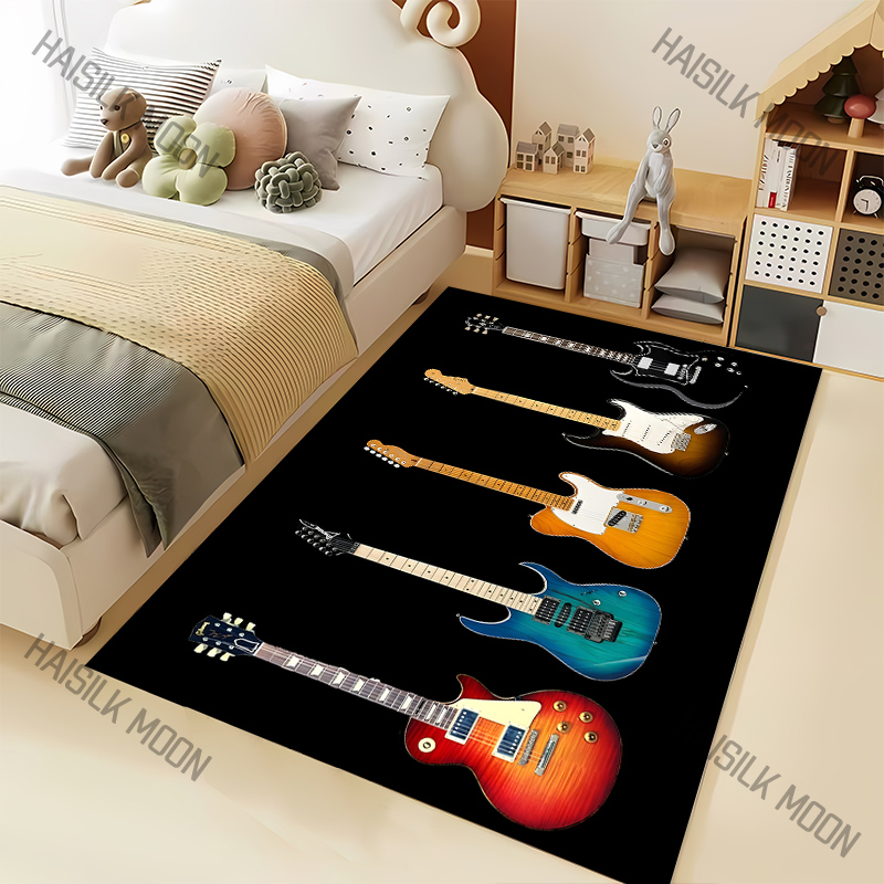 Luxury Home Textiles Usa - Amantes da música rock guitarra padrão