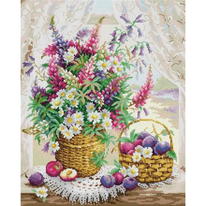 Padrões Floral Ponto Cruz Kit  - Home Textiles Discount avaliação e preço