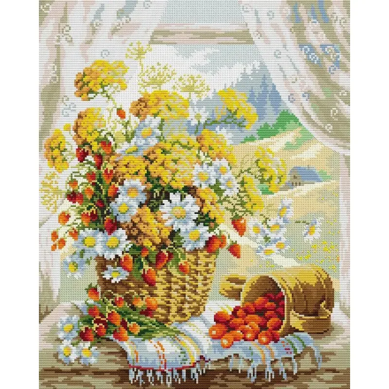 Padrões Floral Ponto Cruz Kit  - Home Textiles Discount avaliação e preço