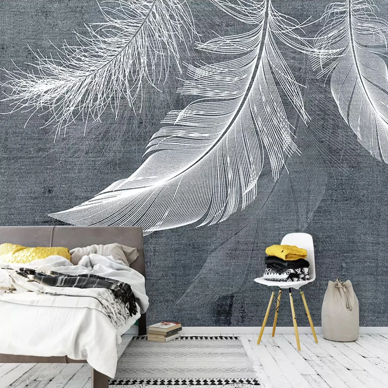 Moderno simples pena foto mura - Home Textiles Photos avaliação e preço