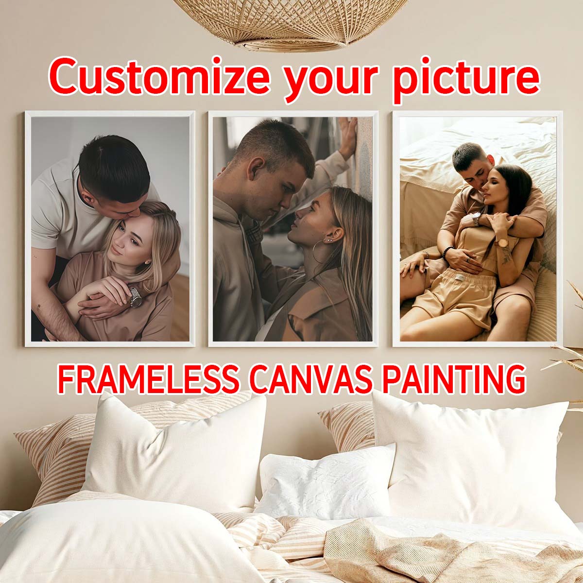 Triptíquico - Pintura a óleo e - Home Textiles Photos avaliação e preço