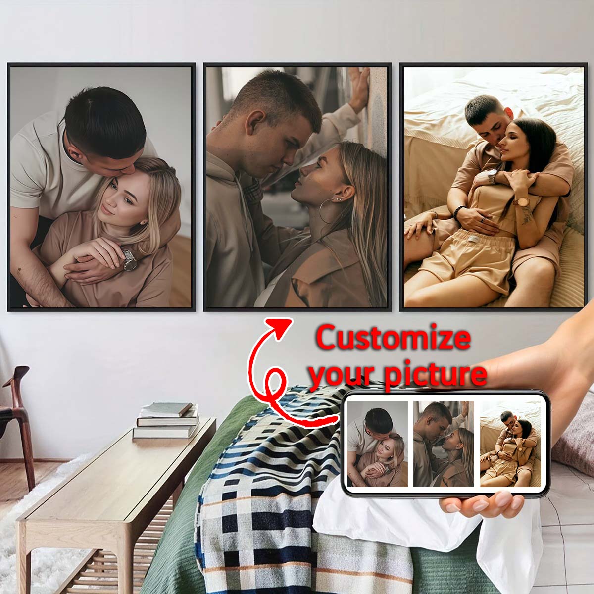 Triptíquico - Pintura a óleo e - Home Textiles Photos avaliação e preço