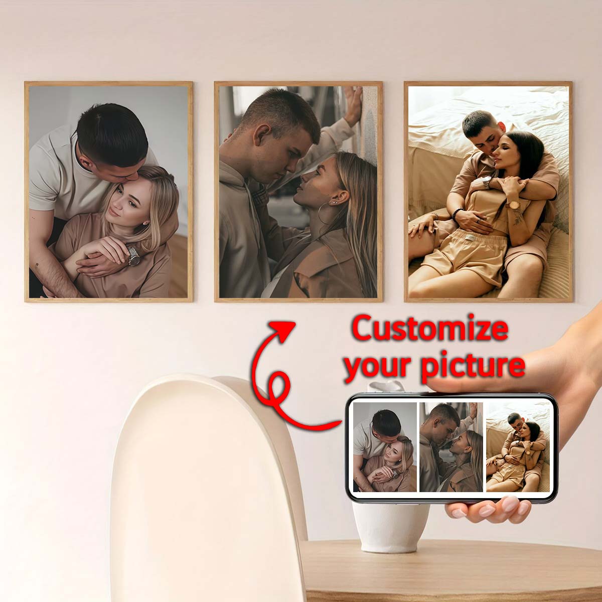 Triptíquico - Pintura a óleo e - Home Textiles Photos avaliação e preço