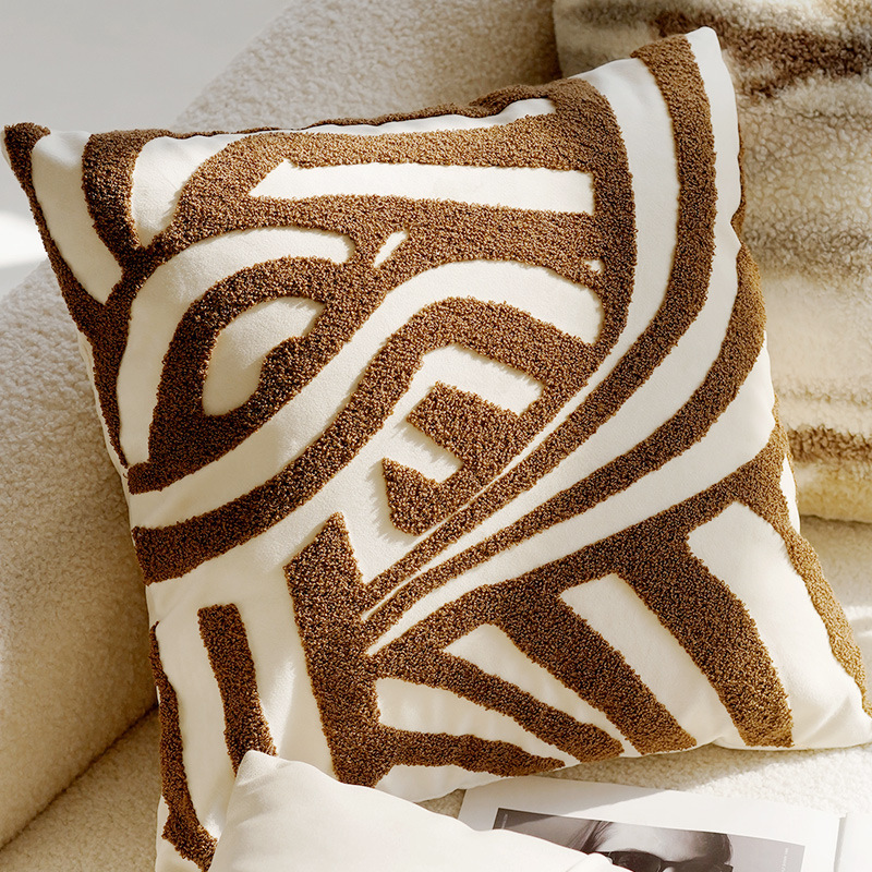45x45cm marrom vintage nórdico - Luxury Home Textiles Usa avaliação e preço
