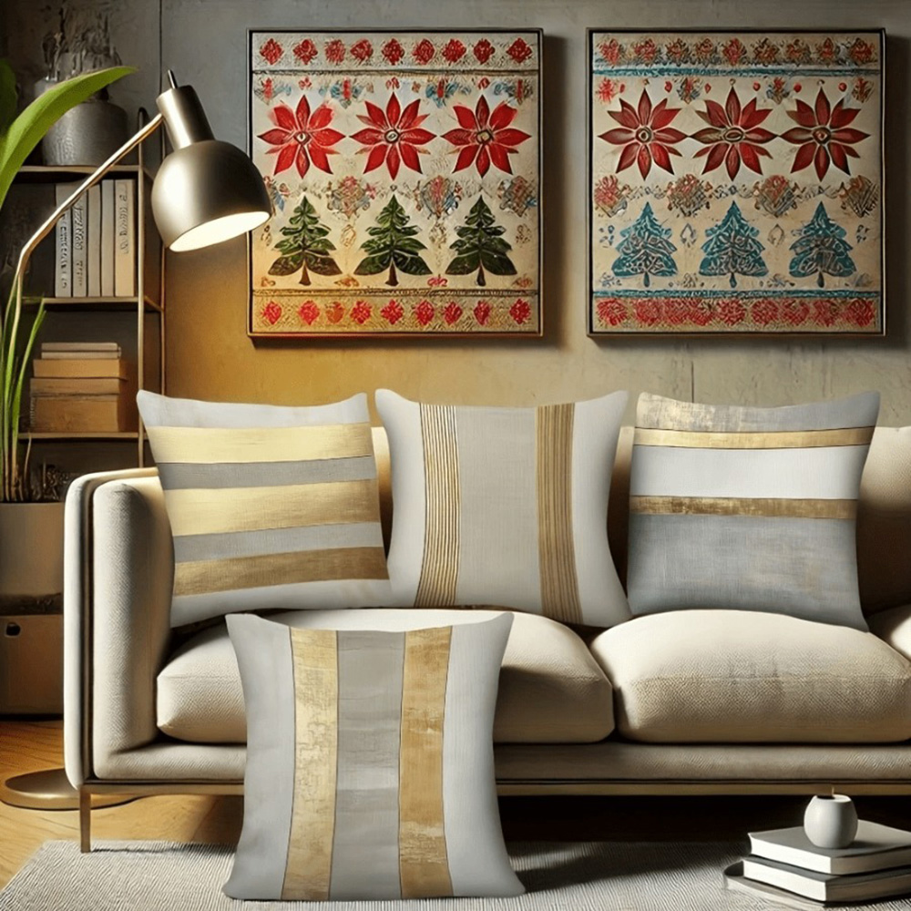Capas de almofada listradas em - Luxury Home Textiles Usa avaliação e preço