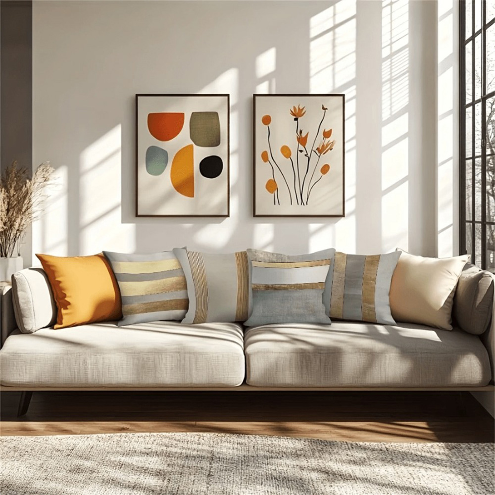 Capas de almofada listradas em - Luxury Home Textiles Usa avaliação e preço
