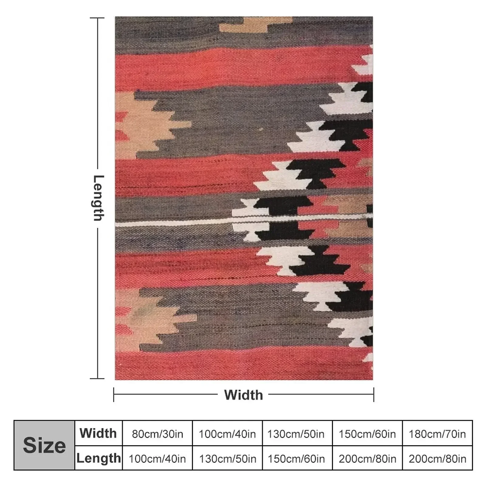 Manta Geométrica Vintage Turca - Luxury Home Textiles Usa avaliação e preço