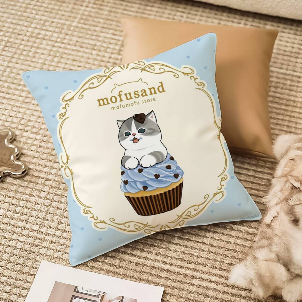 Luxo bonito mofusand gato fron - Luxury Home Textiles Usa avaliação e preço