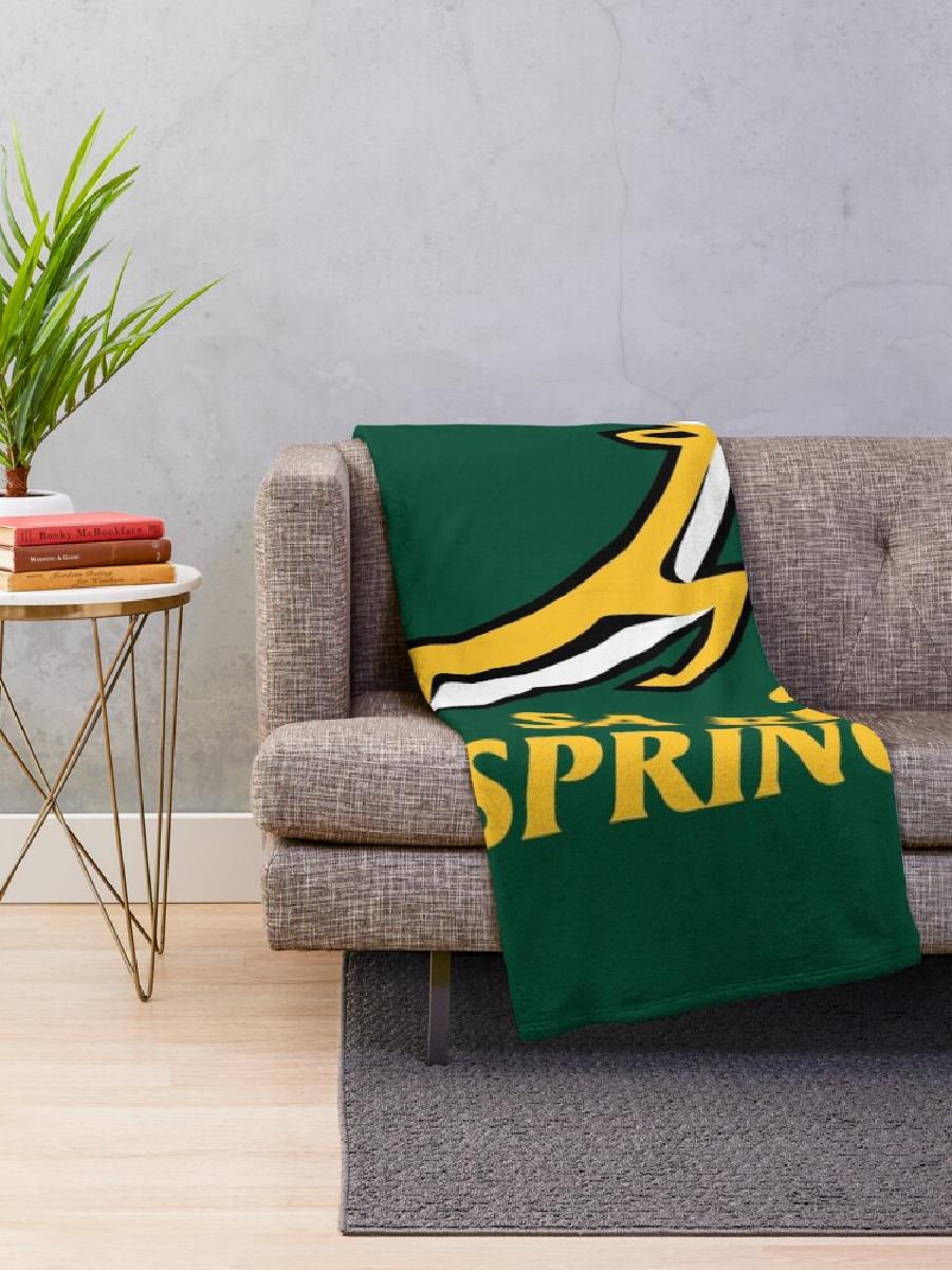 Springbok Rugby Throw Blanket  - Home Textiles Design avaliação e preço