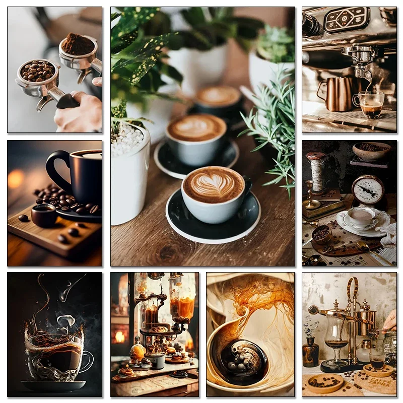 Grânulo de café do vintage mão - Home Textiles Discount avaliação e preço