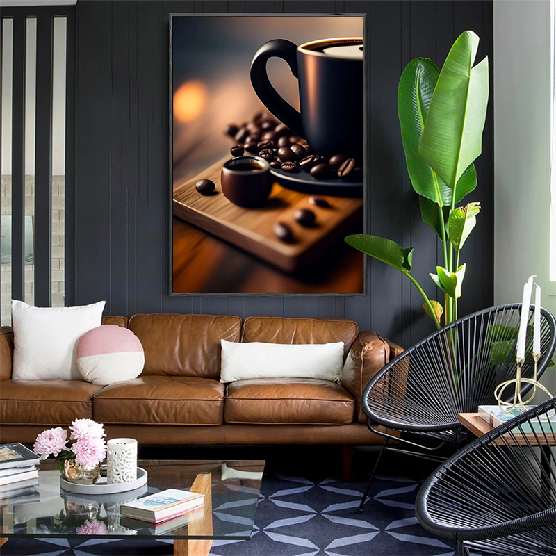Grânulo de café do vintage mão - Home Textiles Discount avaliação e preço